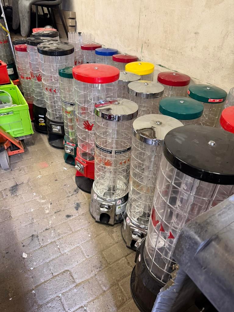 Grote partij snoep/noten fending machines, Ophalen, Gebruikt
