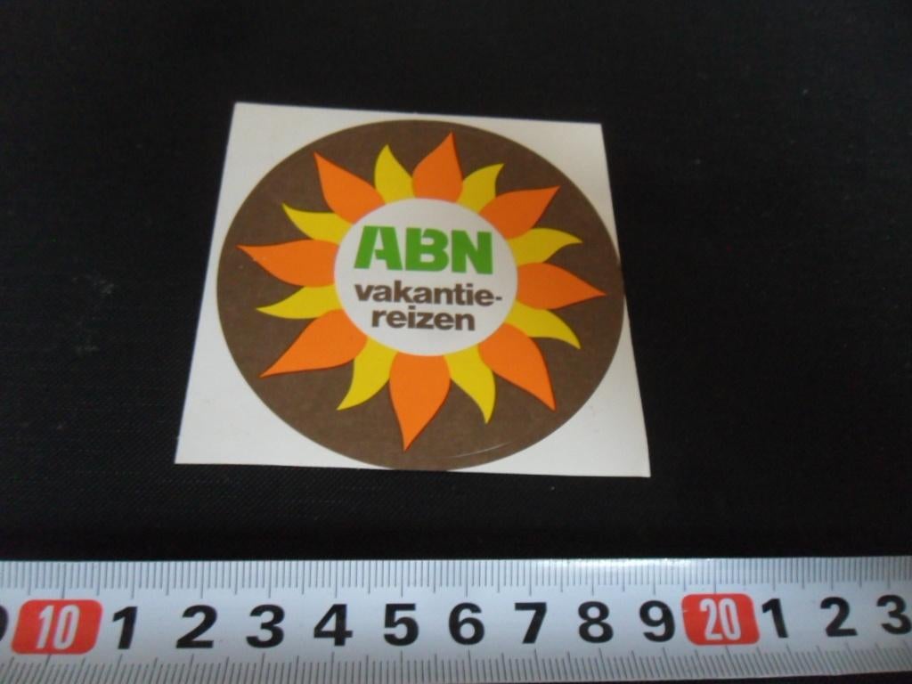 sticker ABN vakantie reizen ABN BANK *, Verzamelen, Ophalen, Zo goed als nieuw