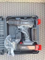 Zo goed als nieuwe QLT Accuboormachine 21V – Complete Set, Doe-het-zelf en Verbouw, Gereedschap | Boormachines, Ophalen, Variabele snelheid