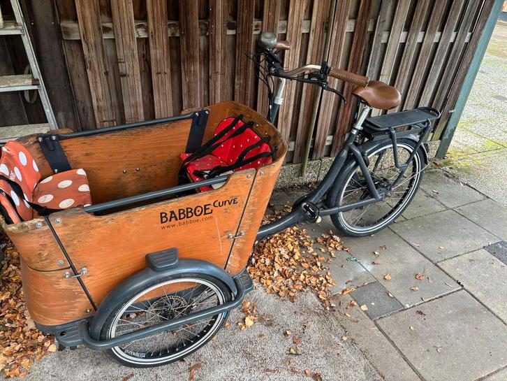 Babboe bakfiets E-curve, Fietsen en Brommers, Fietsen | Bakfietsen, Gebruikt, Overige merken, 4 kinderen of meer, Elektrisch, Ophalen