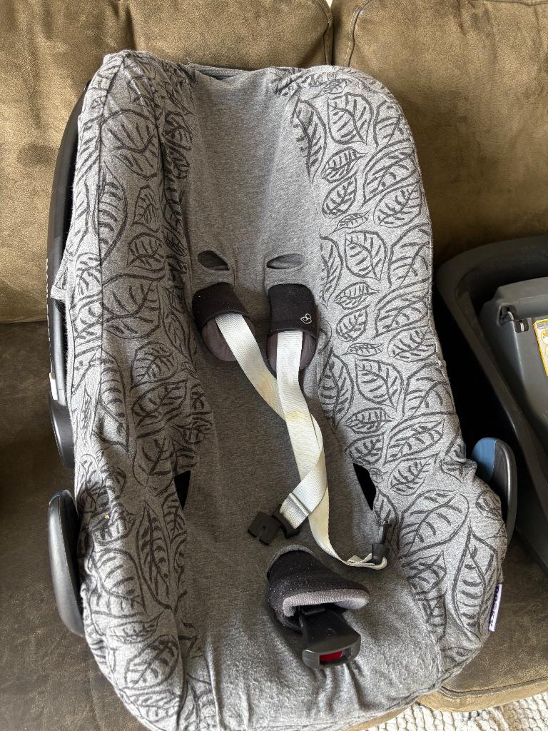 Maxi cosi pebble met standaard, Ophalen, Gebruikt, Isofix, 0 t/m 13 kg