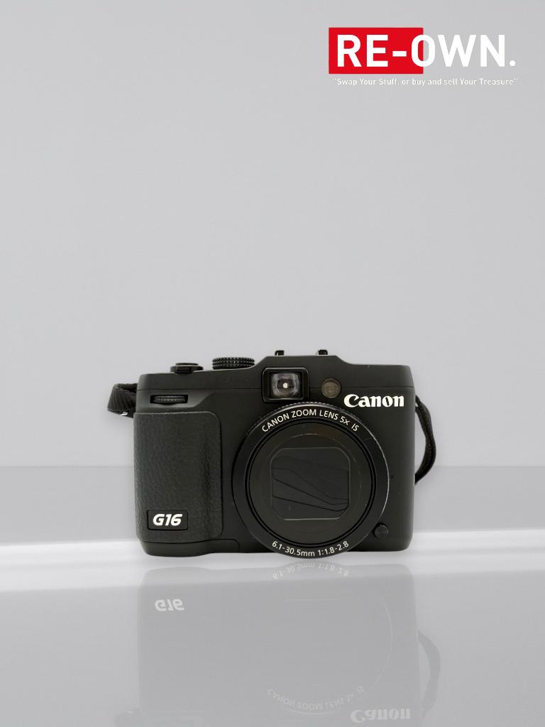 Canon Powershot G16 compact (nette staat+extra batterij), Audio, Tv en Foto, Fotocamera's Digitaal, Canon, Gebruikt, 12 Megapixel