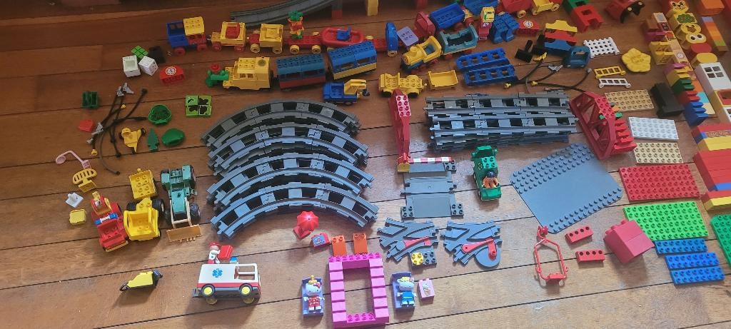 Grote partij Duplo trein + rails pakket 1, Ophalen of Verzenden, Gebruikt, Losse stenen, Duplo