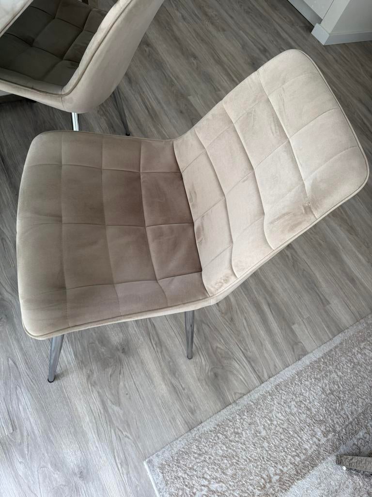 Set van 4 eettafelstoelen – zo goed als nieuw!, Ophalen, Zo goed als nieuw, Eén