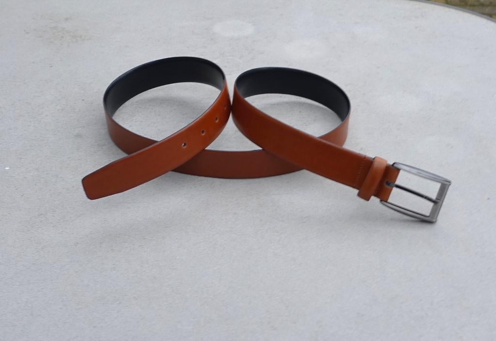 leren herenriem CesVe88 / 125 x 3,4 cm - ongebruikt, Kleding | Heren, Riemen en Ceinturen, Bruin, Echt leder, Nieuw, 115 cm of meer