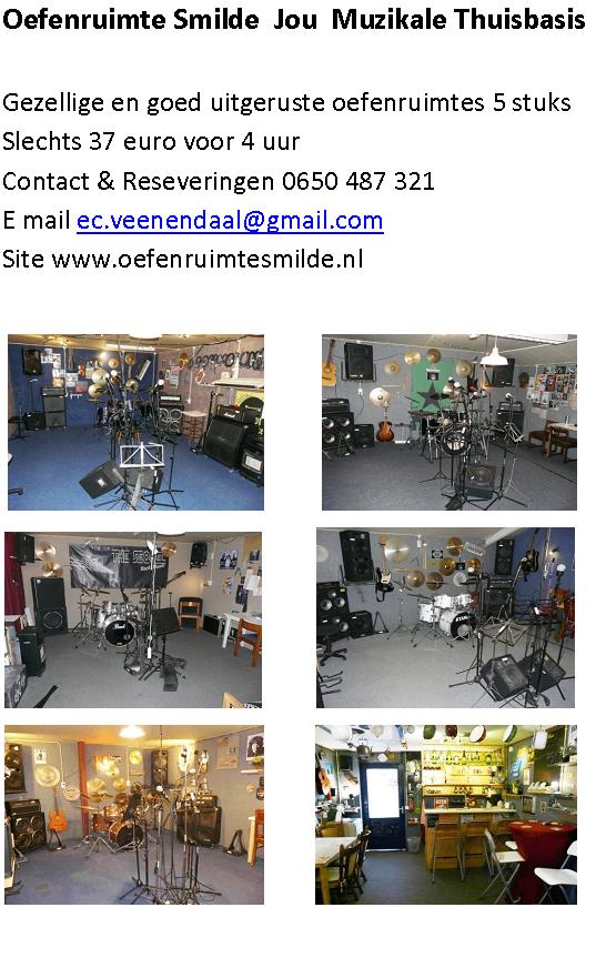 oefenruimte, Ophalen, Gebruikt, Overige instrumenten