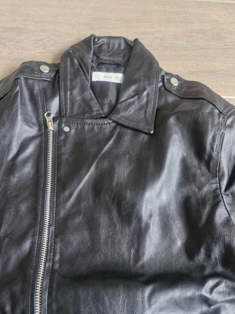 Mango nep leren jasje maat 164, Kinderen en Baby's, Kinderkleding | Maat 164, Meisje, Mango, Ophalen of Verzenden, Zo goed als nieuw