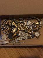 Diverse sieraden, armband, horloge, munten en oorbellen, Ophalen of Verzenden, Gebruikt