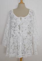 Boho witte kanten top/tuniek van Antica Sartoria!one size/XL, Kleding | Dames, Verzenden, Wit, Maat 46/48 (XL) of groter, Zo goed als nieuw