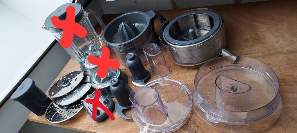 Onderdelen/accessoires tbv Kenwood keukenmachine (fpm serie), Minder dan 1 liter, Ophalen of Verzenden, Zo goed als nieuw, 1 snelheid