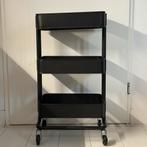 IKEA RÅSKOG Trolley Zwart - Handige Opberger op Wielen, Huis en Inrichting, Kasten | Overige, Ophalen, Gebruikt
