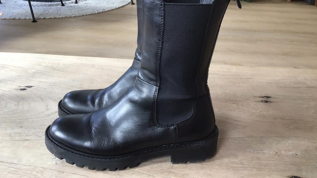 Chelsea boots Poelman leer, maat 39, Ophalen of Verzenden, Zo goed als nieuw, Zwart