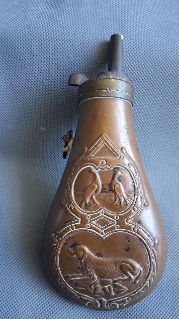 Antiek kruit flacon, Ophalen of Verzenden