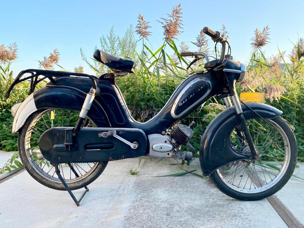 Berini M21 brommer 1958 – Schuurvondst / Restauratieproject, Ophalen, Maximaal 45 km/u, Overige merken