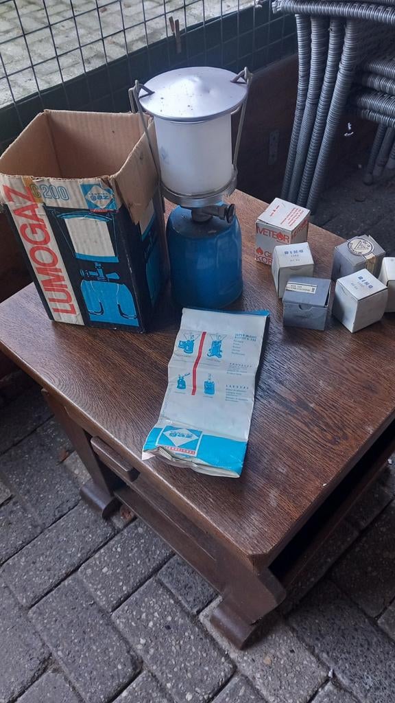 Gaslamp met kousjes, Ophalen of Verzenden