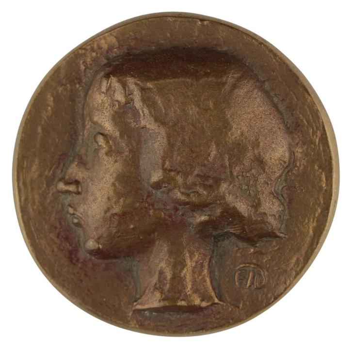 Penning VPK 1970 Floyd T. DeWitt : Wordt Wat Gij Zijt, Postzegels en Munten, Penningen en Medailles, Brons, Nederland, Verzenden