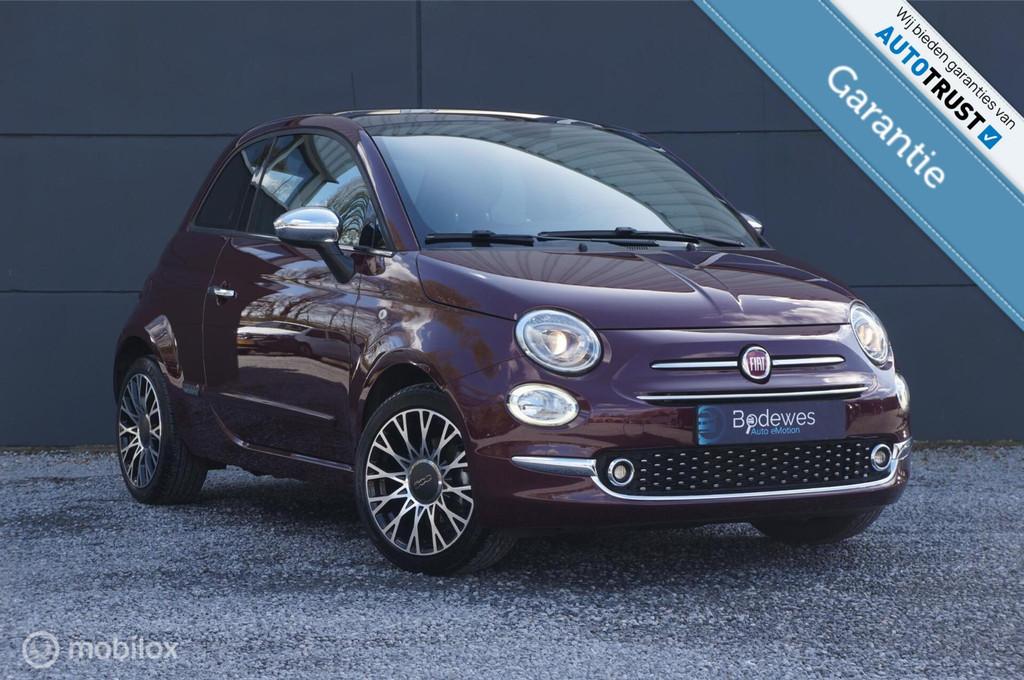 Fiat 500 1.0 Hybrid Lounge Exclusive Navi Cruise Clima PDC!, Auto's, Voorwielaandrijving, 4 stoelen, Leder en Stof, Bedrijf