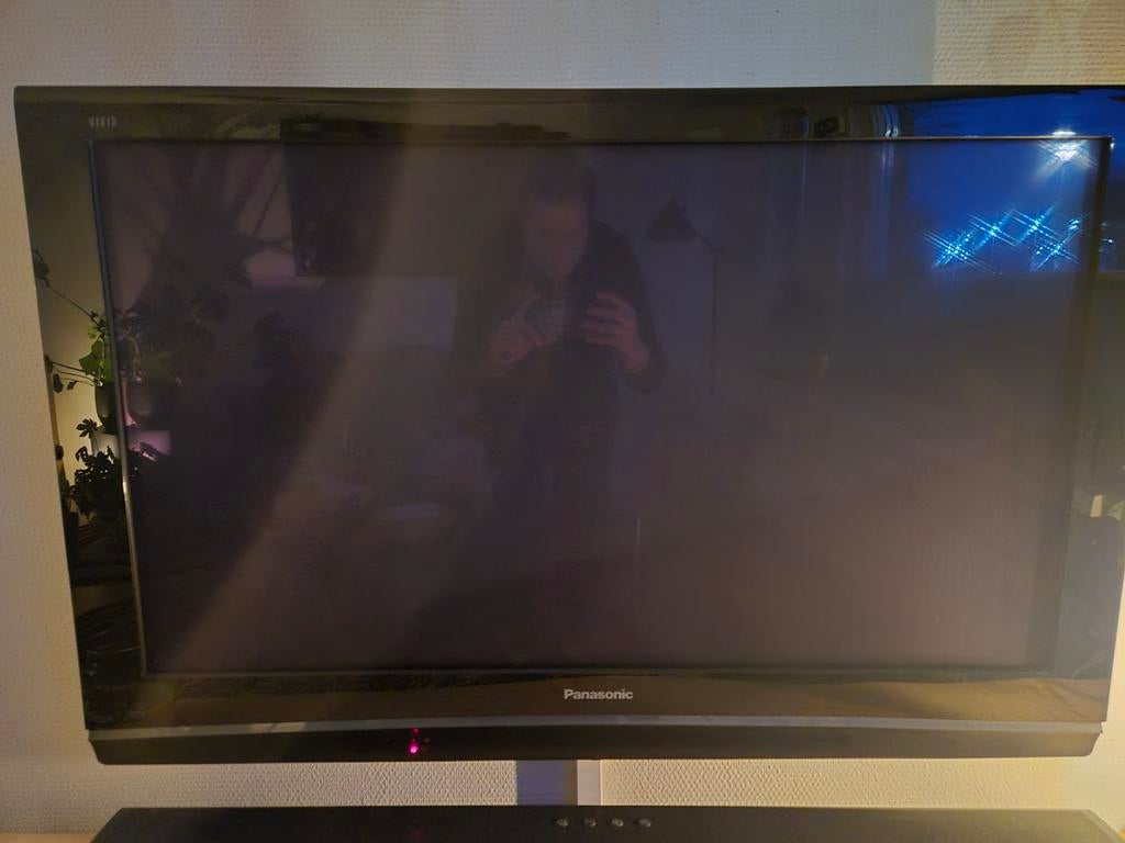 Panasonic plasma tv 46 inch incl zware muurbeugel, Ophalen, 100 cm of meer, Panasonic