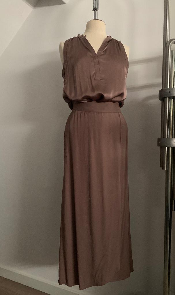 Gustav jurk set top 36+ rok 38 oud roze bruin 36/38= S/M, Bruin, Verzenden, Gustav, Zo goed als nieuw