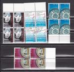 Nederland NVPH nr. 1153-1156 Gestempeld in blokken van vier, Ophalen of Verzenden, Na 1940, Gestempeld