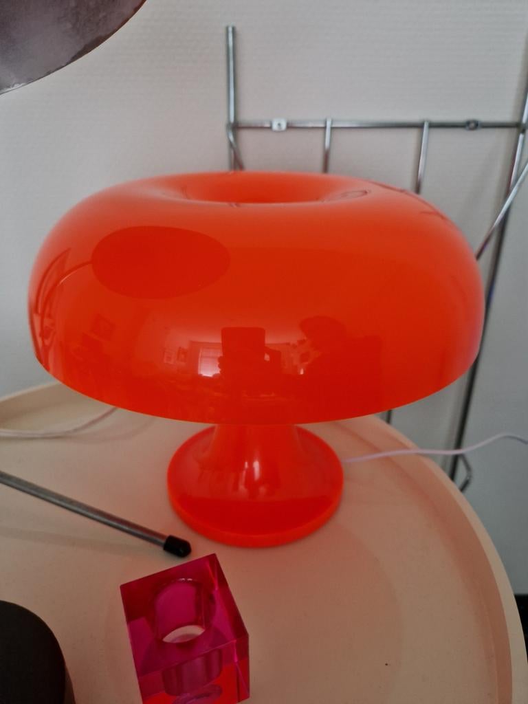 Mooie retro tafellamp mushroom design, Ophalen of Verzenden, Zo goed als nieuw, Minder dan 50 cm