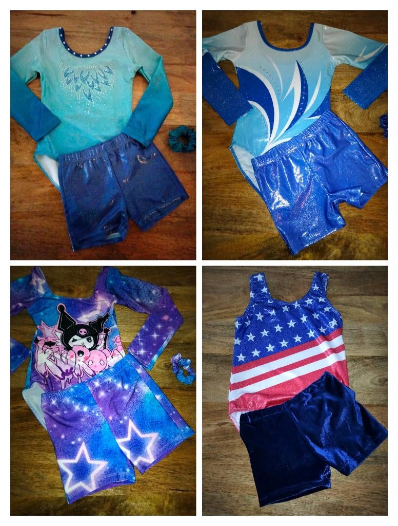 Turnpakjes met turnbroekjes maat 122 SALE, Sport en Fitness, Turnen, Kindermaat 122 t/m 140, Ophalen of Verzenden, Nieuw, Turnpak(je)