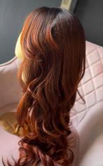 Haarwerk / pruik echt haar 66 cm koper, Ophalen of Verzenden, Zo goed als nieuw, Pruik of Haarverlenging
