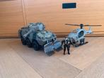 Leger set met tank, helikopter en actiefiguur, Ophalen, Zo goed als nieuw