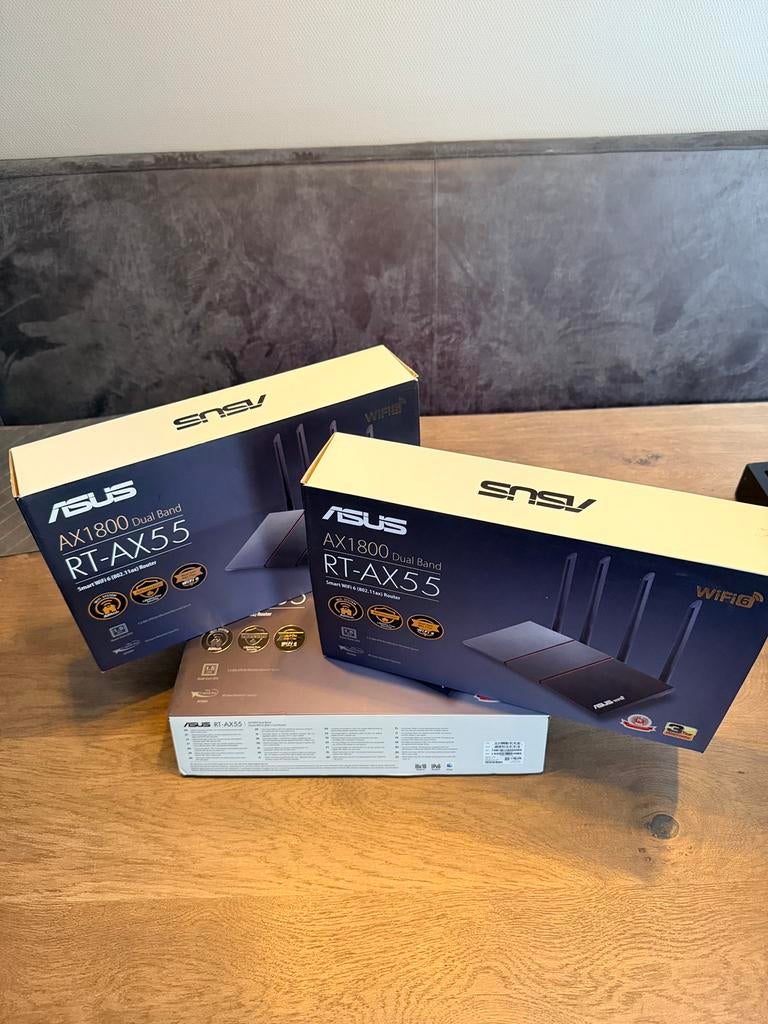 3x Asus RT-AX55 (Smart Wifi 6 Router), Computers en Software, Routers en Modems, Ophalen of Verzenden, Gebruikt