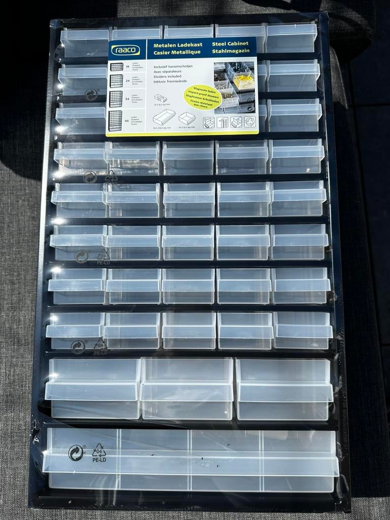 Raaco metalen ladenkast, Ophalen of Verzenden, Nieuw