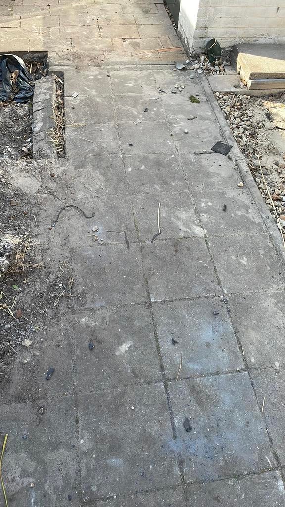 30x30 tegel, Tuin en Terras, Tegels en Klinkers, Ophalen, Zo goed als nieuw, Beton, Terrastegels