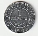 1  boliviano  2008  Bolivia. km. 205, Ophalen of Verzenden, Noord-Amerika, Losse munt