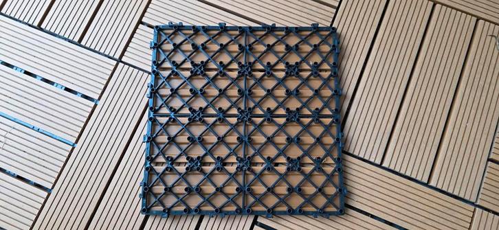 WPC Vlondertegels Teak 30x30cm - 5 dozen, Tuin en Terras, Terrasdelen en Vlonders, Nieuw, Hout, Ophalen