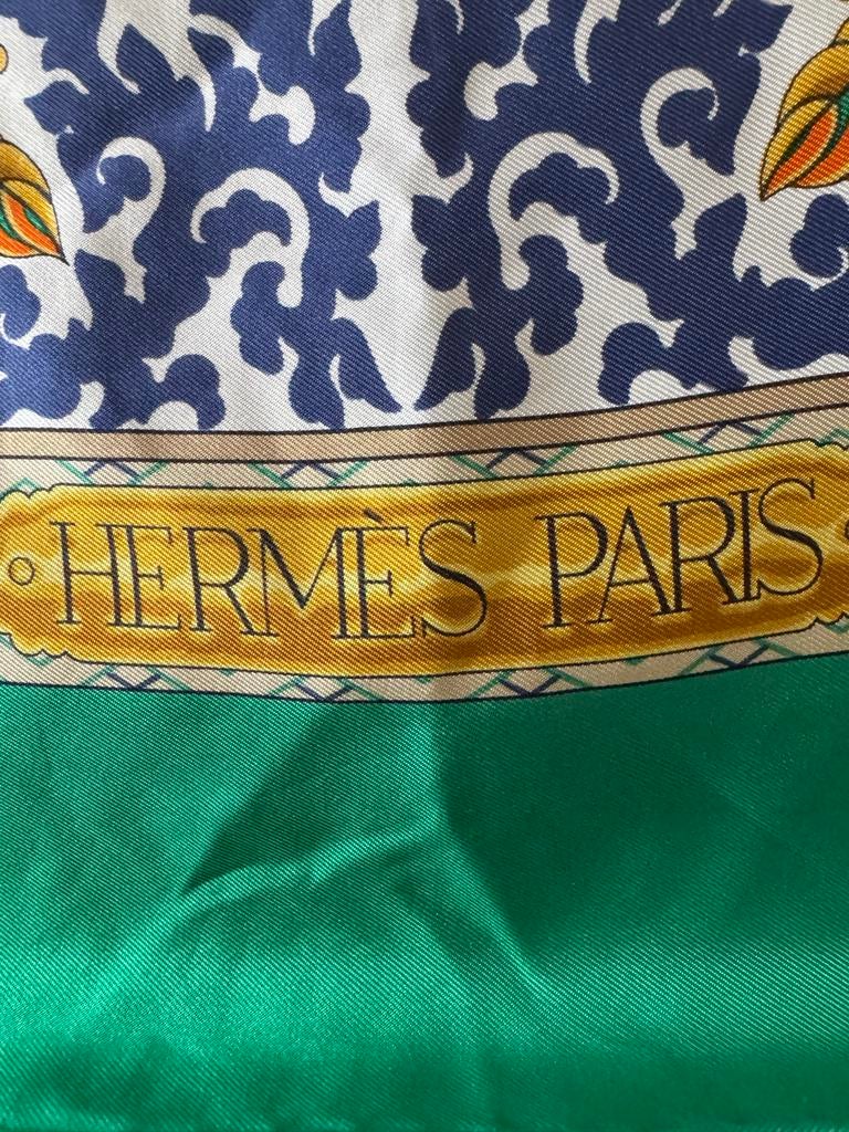 Hermès Paris Zijden Sjaal - Nikko Design, Verzenden, Maat 46/48 (XL) of groter, Hermes, Hermes