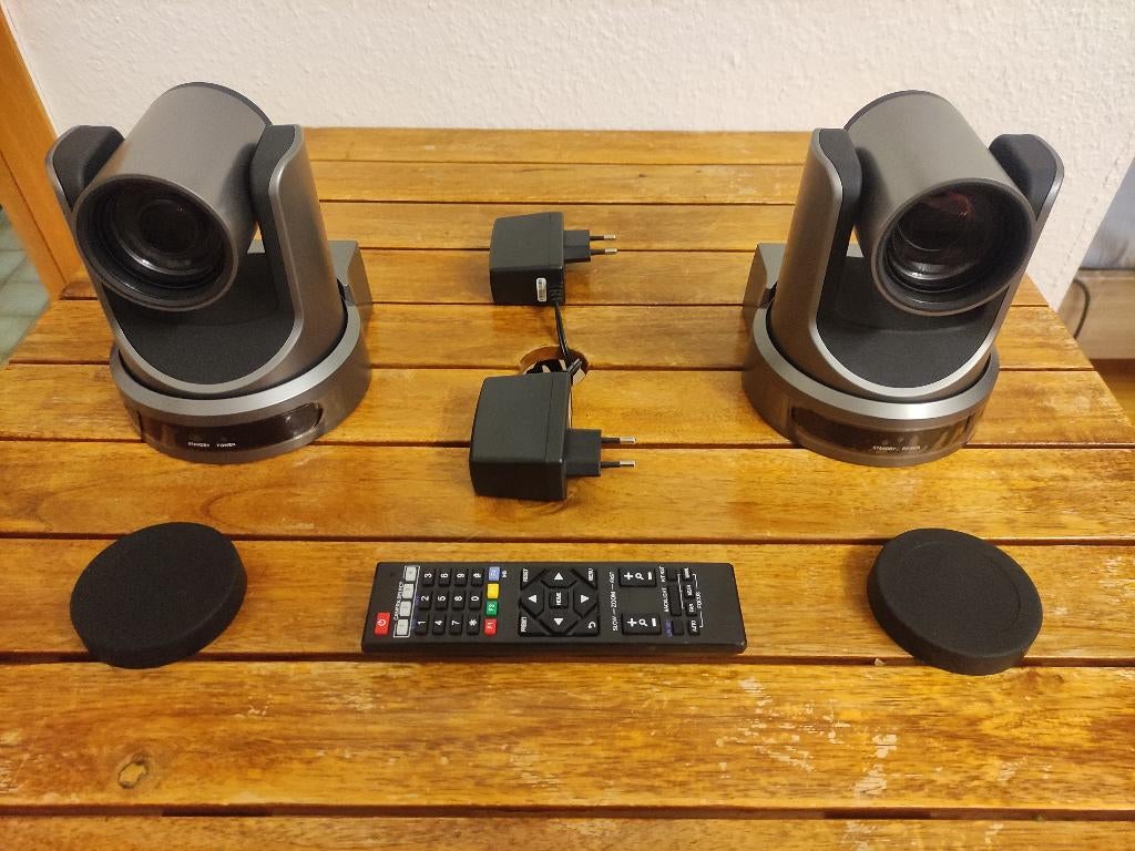 2x PTZOPTICS FULLHD Webcasting OBS Streaming PTZ IP Cameras, Verzenden, Zo goed als nieuw