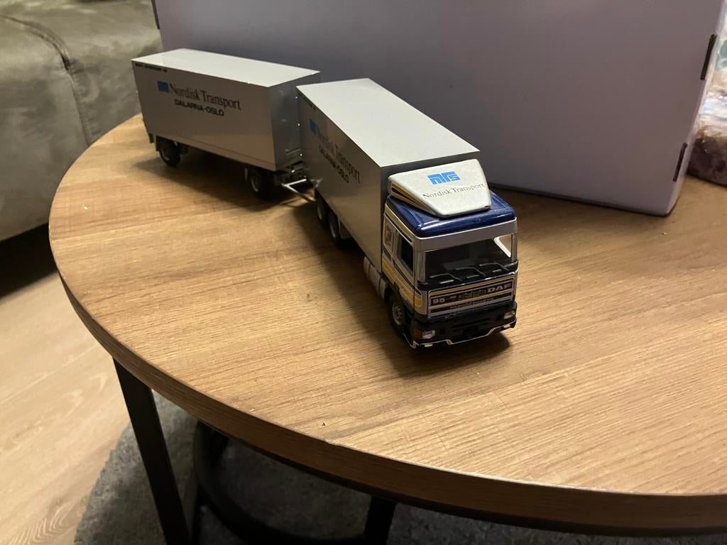Tekno daf 95 nordisk transport, Hobby en Vrije tijd, Modelauto's | 1:50, Ophalen of Verzenden, Zo goed als nieuw, Bus of Vrachtwagen