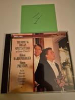 Trumpet & Organ Spectacular - Hakan Hardenberger CD, Ophalen of Verzenden, Barok, Gebruikt, Orkest of Ballet