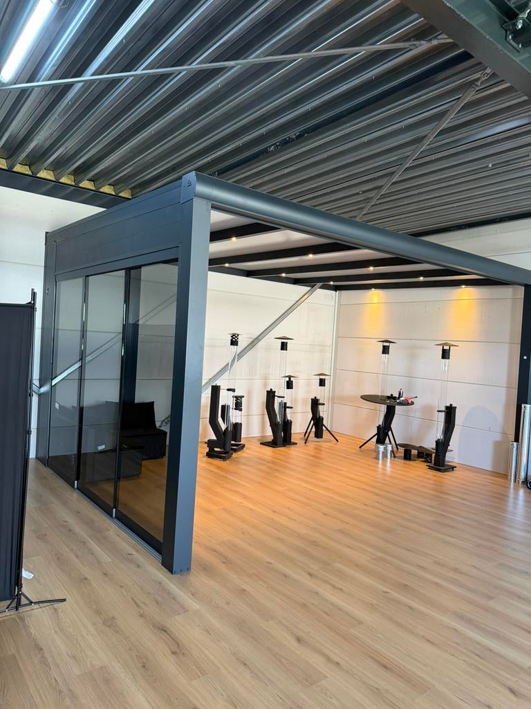 Nieuw showroom veranda te koop 510 x 360 x 266 5 overkapping, Tuin en Terras, Overkappingen, Nieuw, Veranda, Ophalen