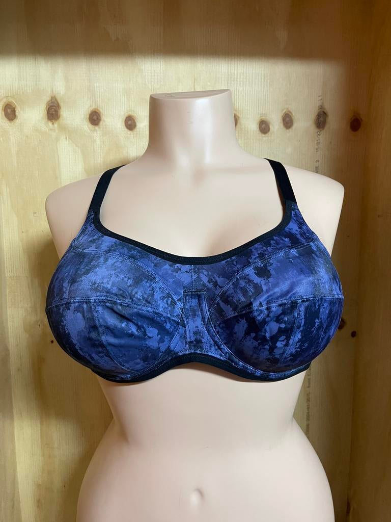 Elomi sport bh  maat eu 85d energise uw sports bra, Verzenden, Blauw, BH