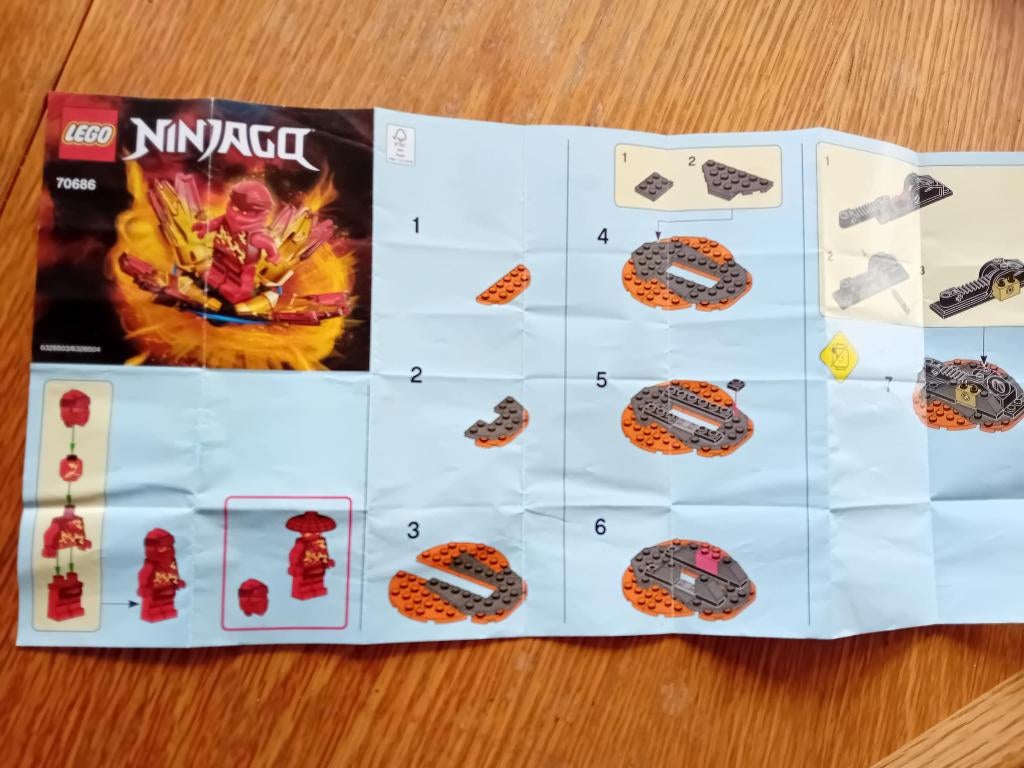Lego bouwbeschrijving Ninjago set 70686, Ophalen of Verzenden, Gebruikt