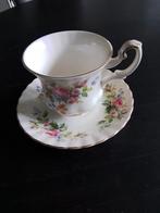 Royal Albert Moss Rose Kop en Schotel - Vintage Servies, Antiek en Kunst, Ophalen