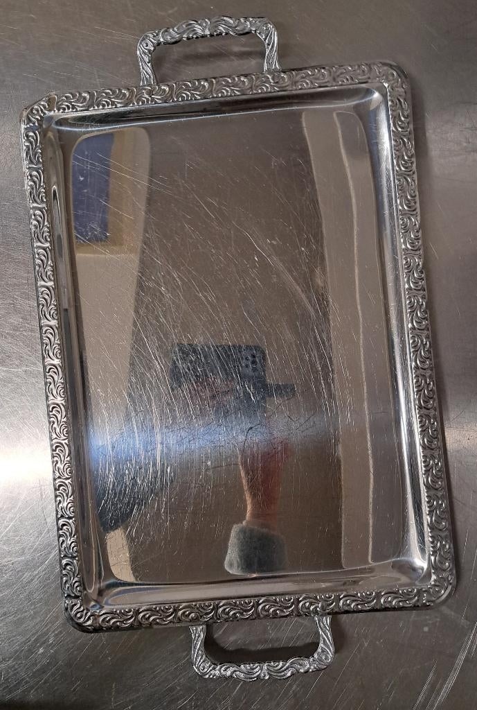 RVS hapjesschaal met handvaten, Overige typen, Ophalen, Gebruikt, Metaal