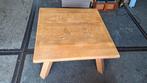 Eikenhouten tafel 80x80x43cm - Robuust en stijlvol, Ophalen, Gebruikt