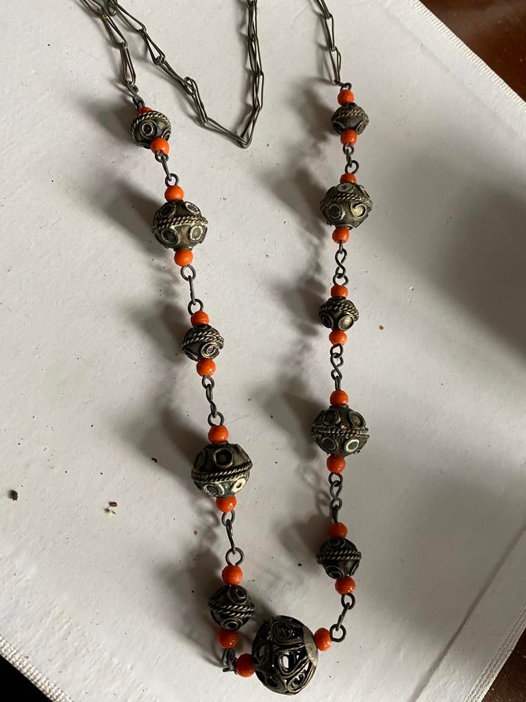 Amazigh Berber ketting, Ophalen of Verzenden, Overige materialen, Ketting