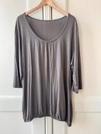 Taupe top met 3/4 mouwen, maat 46/48, Bruin, Maat 46/48 (XL) of groter, Ophalen of Verzenden, Zo goed als nieuw