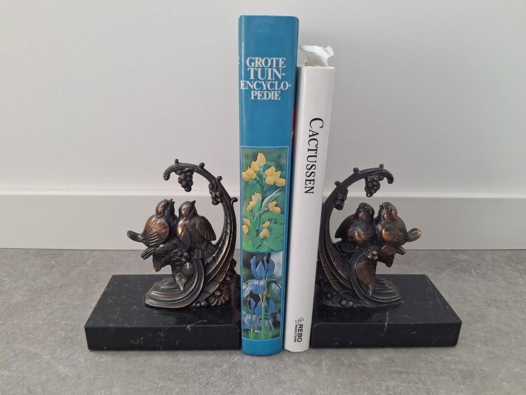 Art deco boekensteunen met vogels, Antiek en Kunst, Ophalen of Verzenden