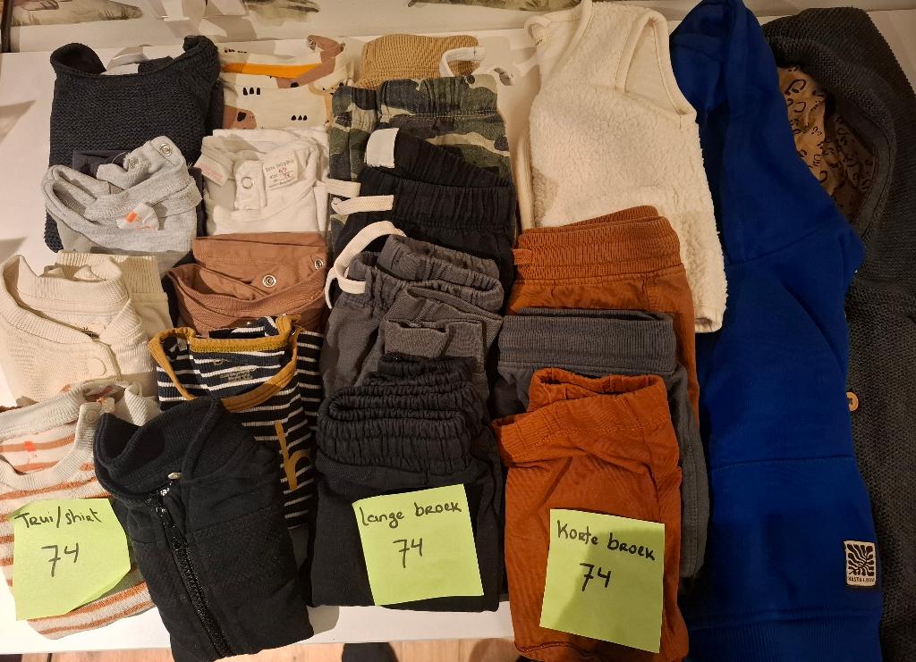 Set kinderkleding maat 74, Kinderen en Baby's, Babykleding | Maat 74, Ophalen of Verzenden, Gebruikt, Jongetje, Overige typen