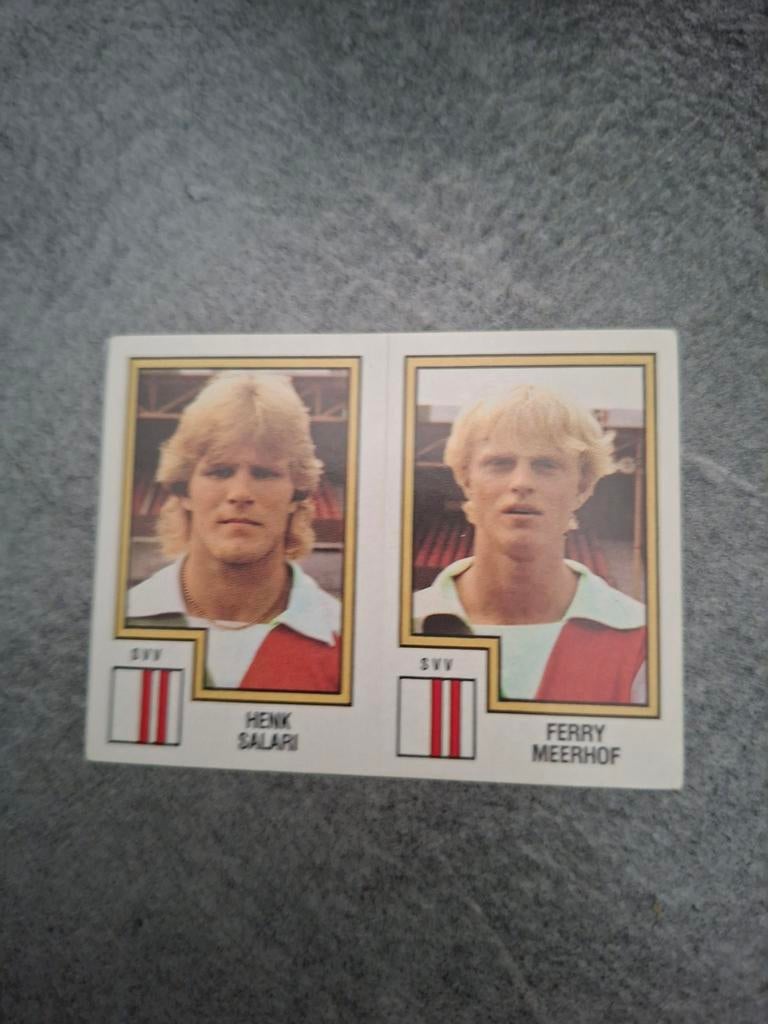Panini sticker Voetbal 83. Spelers Salari/Meerhof SVV., Verzenden, Zo goed als nieuw, Sticker