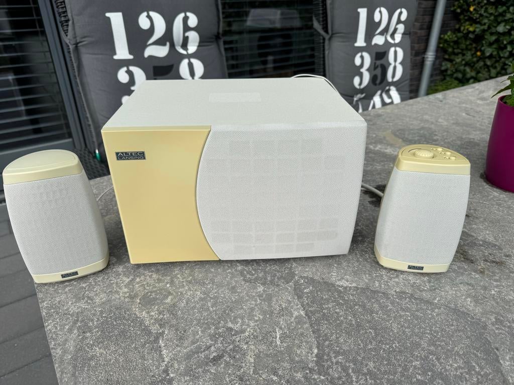 Altec Lansing 2.1 Luidsprekerset met Subwoofer, Computers en Software, Pc speakers, Ophalen, Gebruikt, Audiokanaal 2.1