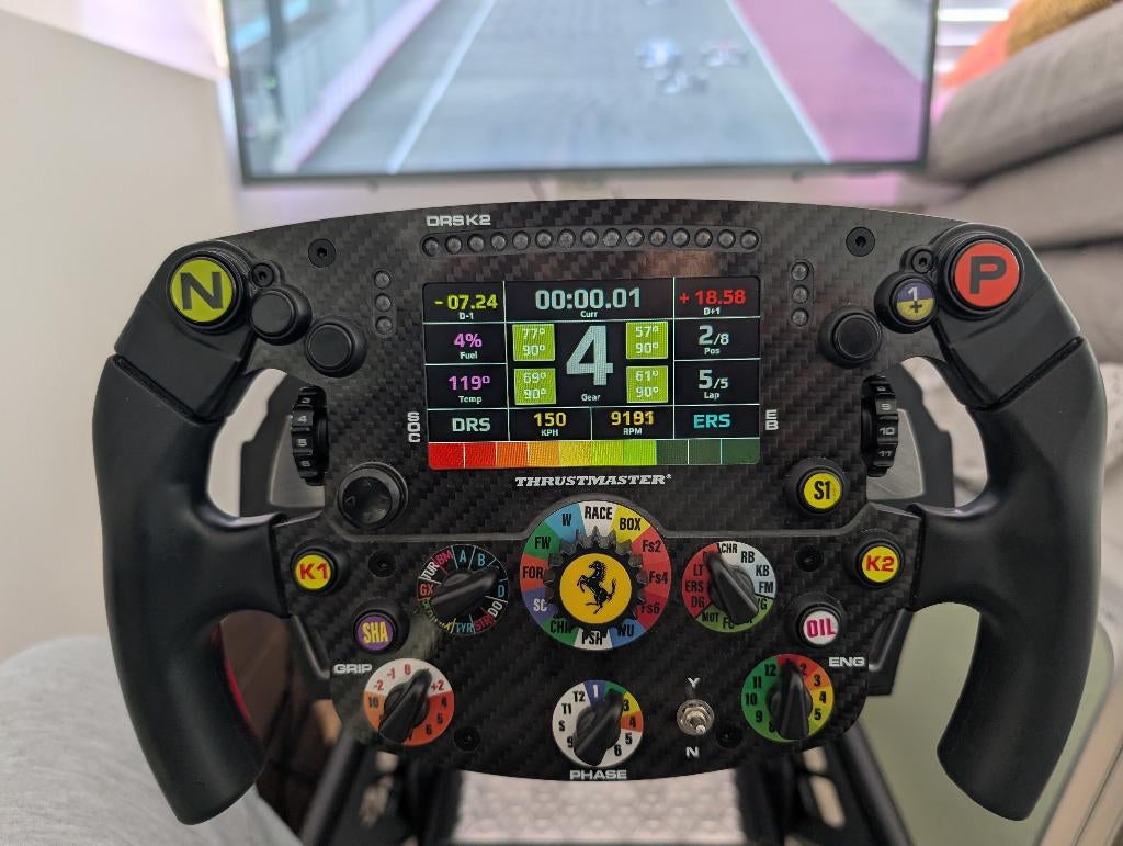 Thrustmaster set: Ferrari SF1000 F1 Wheel + T300 Base, Ophalen, Gebruikt, Thustmaster